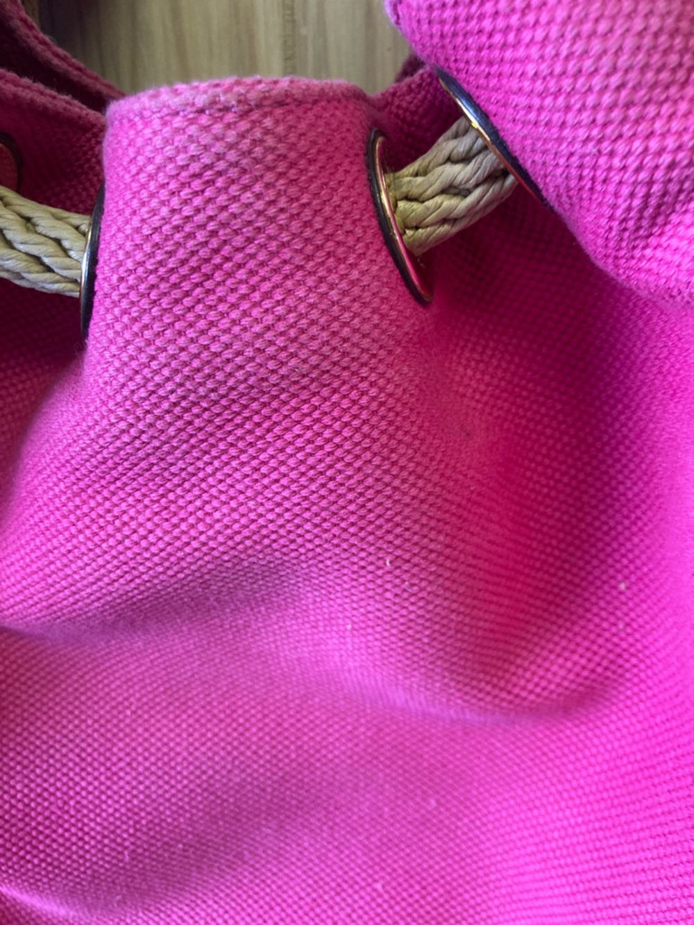 Michael Kors Marina Pink Canvas Large Tote Bag (OKPM-04-060) - Picture 5 of 13